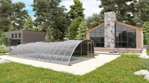 Павильон для бассейна Павильоны для бассейна AVANGARD размер 12.72М*4.5М*1.96М Монолитный поликарбонат с доставкой по Москве и России