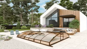 Павильон для бассейна Павильоны для бассейна AVRORA размер 10.6М*4М*0.75М Канальный поликарбонат с доставкой по Москве и России