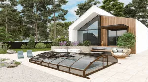 Павильон для бассейна Павильоны для бассейна AVRORA размер 6.36М*4.5М*0.85М Монолитный поликарбонат с доставкой по Москве и России