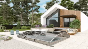 Павильон для бассейна Павильоны для бассейна AVRORA размер 10.6М*4.5М*0.85М Канальный поликарбонат с доставкой по Москве и России