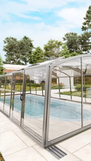 Павильон для бассейна Павильоны для бассейна AVRORA размер 10.6М*3.5М*1.9М Канальный поликарбонат с доставкой по Москве и России