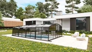 Павильон для бассейна Павильоны для бассейна AVRORA размер 10.6М*3.5М*1.9М Канальный поликарбонат с доставкой по Москве и России