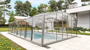 Павильон для бассейна Павильоны для бассейна AVRORA размер 10.6М*3.5М*1.9М Канальный поликарбонат с доставкой по Москве и России