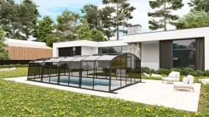 Павильон для бассейна Павильоны для бассейна AVRORA размер 12.72М*3.5М*1.9М Монолитный поликарбонат с доставкой по Москве и России