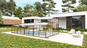 Павильон для бассейна Павильоны для бассейна AVRORA размер 12.72М*3.5М*1.9М Монолитный поликарбонат с доставкой по Москве и России