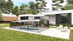 Павильон для бассейна Павильоны для бассейна AVRORA размер 12.72М*3.5М*1.9М Монолитный поликарбонат с доставкой по Москве и России