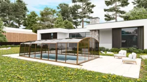 Павильон для бассейна Павильоны для бассейна AVRORA размер 12.72М*4М*1.9М Монолитный поликарбонат с доставкой по Москве и России