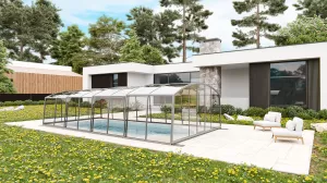 Павильон для бассейна Павильоны для бассейна AVRORA размер 12.72М*4М*1.9М Монолитный поликарбонат с доставкой по Москве и России