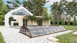 Павильон для бассейна Павильоны для бассейна STANDART размер 6.36М*4.5М*1.15М Монолитный поликарбонат с доставкой по Москве и России