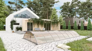 Павильон для бассейна Павильоны для бассейна STANDART размер 6.36М*4.5М*1.15М Монолитный поликарбонат с доставкой по Москве и России