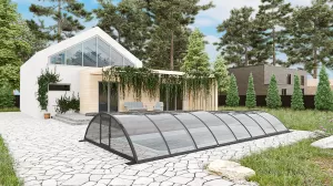 Павильон для бассейна Павильоны для бассейна STANDART размер 8.48М*4.5М*1.15М Канальный поликарбонат с доставкой по Москве и России