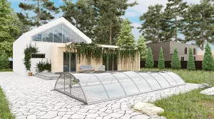 Павильон для бассейна Павильоны для бассейна STANDART размер 12.72М*4.5М*1.15М Канальный поликарбонат с доставкой по Москве и России