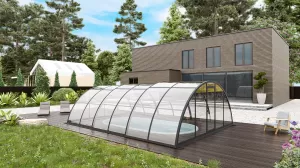 Павильон для бассейна Павильоны для бассейна STANDART размер 12.72М*3М*1.5М Монолитный поликарбонат с доставкой по Москве и России