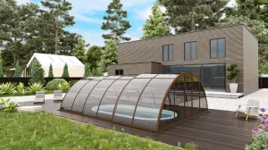 Павильон для бассейна Павильоны для бассейна STANDART размер 6.36М*3.5М*1.6М Канальный поликарбонат с доставкой по Москве и России