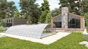 Павильон для бассейна Павильоны для бассейна AVANGARD размер 12.72М*3М*1.87М Монолитный поликарбонат с доставкой по Москве и России