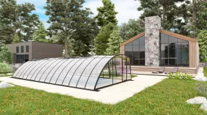 Павильон для бассейна Павильоны для бассейна AVANGARD размер 8.48М*3.5М*1.9М Канальный поликарбонат с доставкой по Москве и России