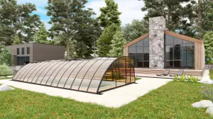 Павильон для бассейна Павильоны для бассейна AVANGARD размер 8.48М*4М*1.93М Монолитный поликарбонат с доставкой по Москве и России