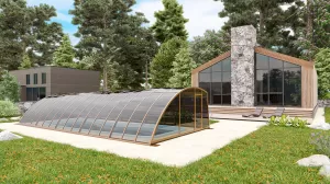 Павильон для бассейна Павильоны для бассейна AVANGARD размер 8.48М*4М*1.93М Монолитный поликарбонат с доставкой по Москве и России